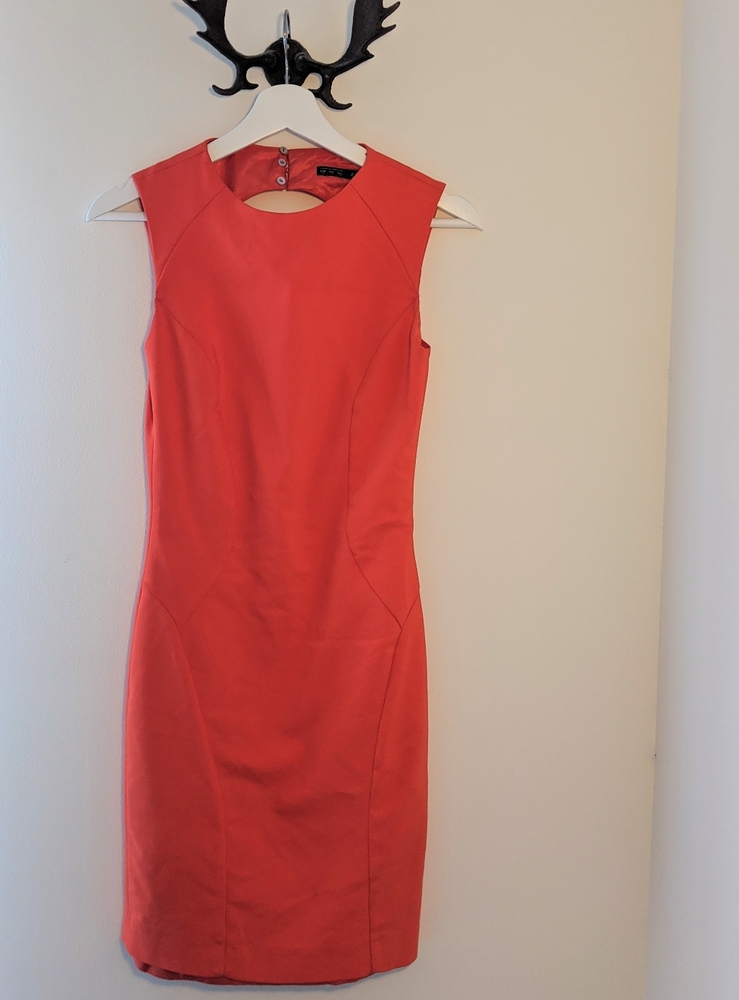 ♥️ Zara Orange/Red mini dress